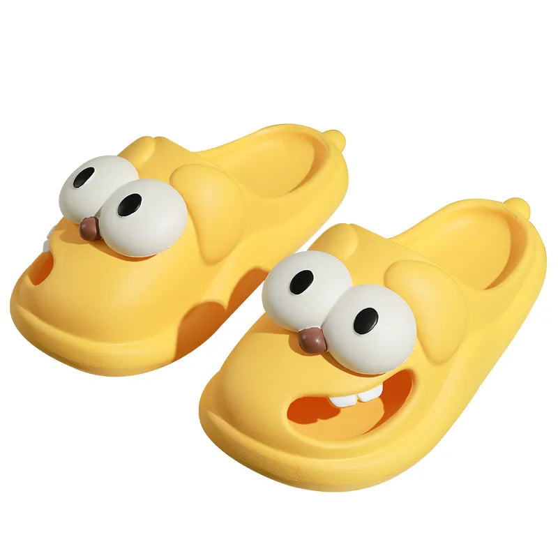 Big Smile Face Clogs for Women & Children | Cute Cartoon Slippers